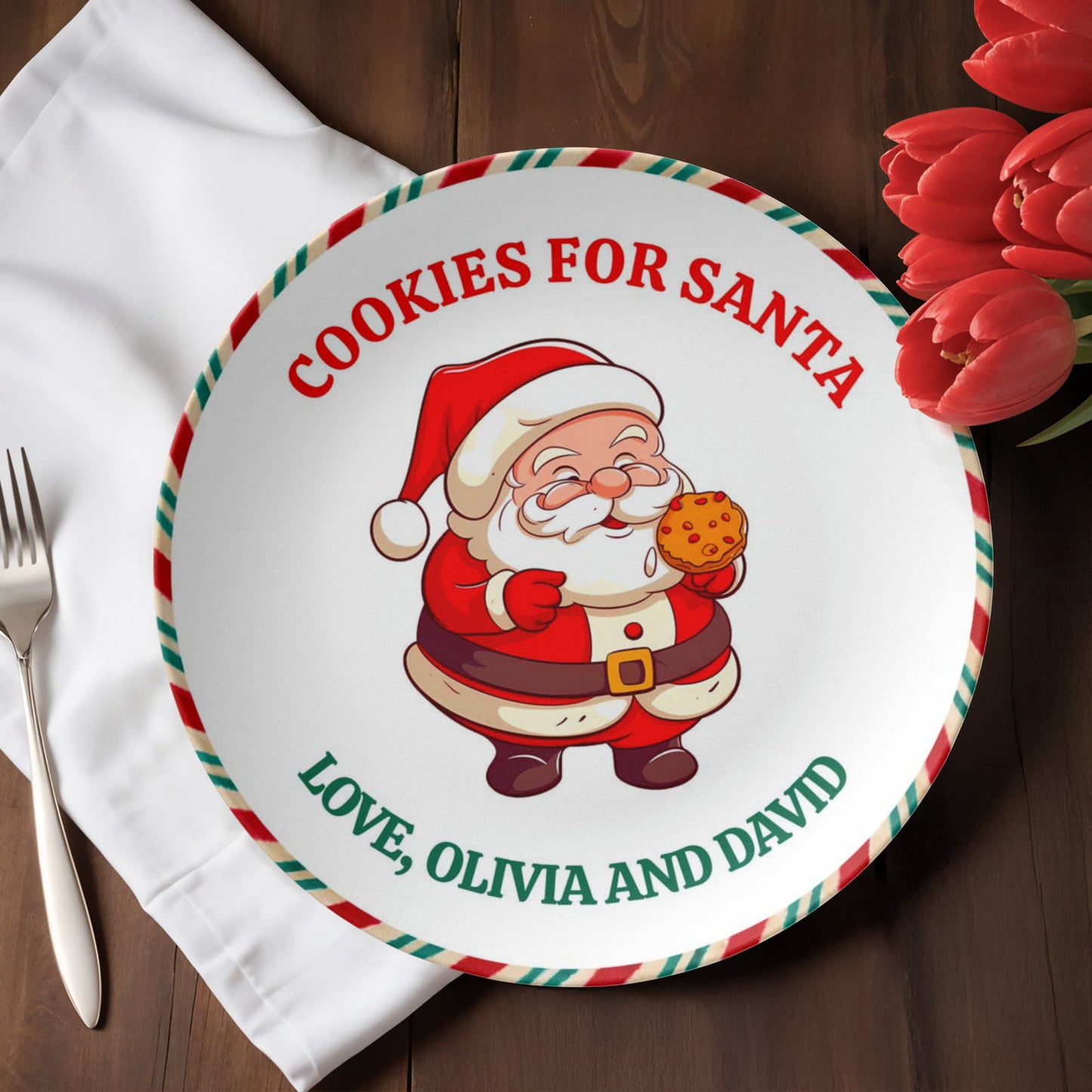 Cookies For Santa Plate