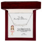 Ballerina Name Necklace with Heart-[Heartfelt Family Gift]