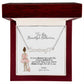 Ballerina Name Necklace with Heart Dance Recital Gift-[Heartfelt Family Gift]