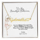 Ballerina Name Necklace with Heart Dance Recital Gift-[Heartfelt Family Gift]