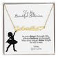 Personalized Ballerina Name Necklace with Heart Dance Gift-[Heartfelt Family Gift]