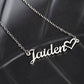 Personalized Ballerina Name Necklace with Heart Dance Gift-[Heartfelt Family Gift]