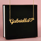 Personalized Ballerina Name Necklace with Heart Dance Gift-[Heartfelt Family Gift]
