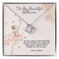 Ballerina Necklace - Dance Recital Gift From Mom -Love Knot-[Heartfelt Family Gift]