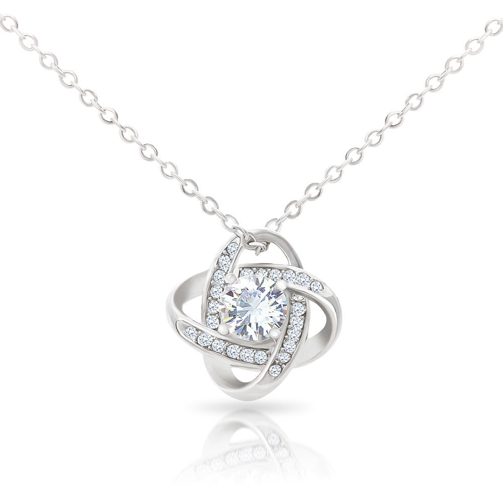 Ballerina Necklace - Dance Recital Gift From Mom -Love Knot-[Heartfelt Family Gift]