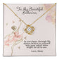 Ballerina Necklace - Dance Recital Gift From Mom -Love Knot-[Heartfelt Family Gift]
