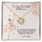 Ballerina Necklace - Dance Recital Gift From Mom -Love Knot-[Heartfelt Family Gift]