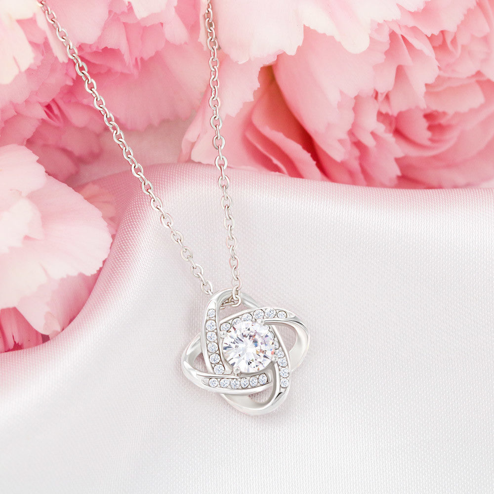 Ballerina Necklace - Dance Recital Gift From Mom -Love Knot-[Heartfelt Family Gift]