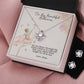 Ballerina Necklace - Dance Recital Gift From Mom - Love Knot Necklace Earring Set-[Heartfelt Family Gift]
