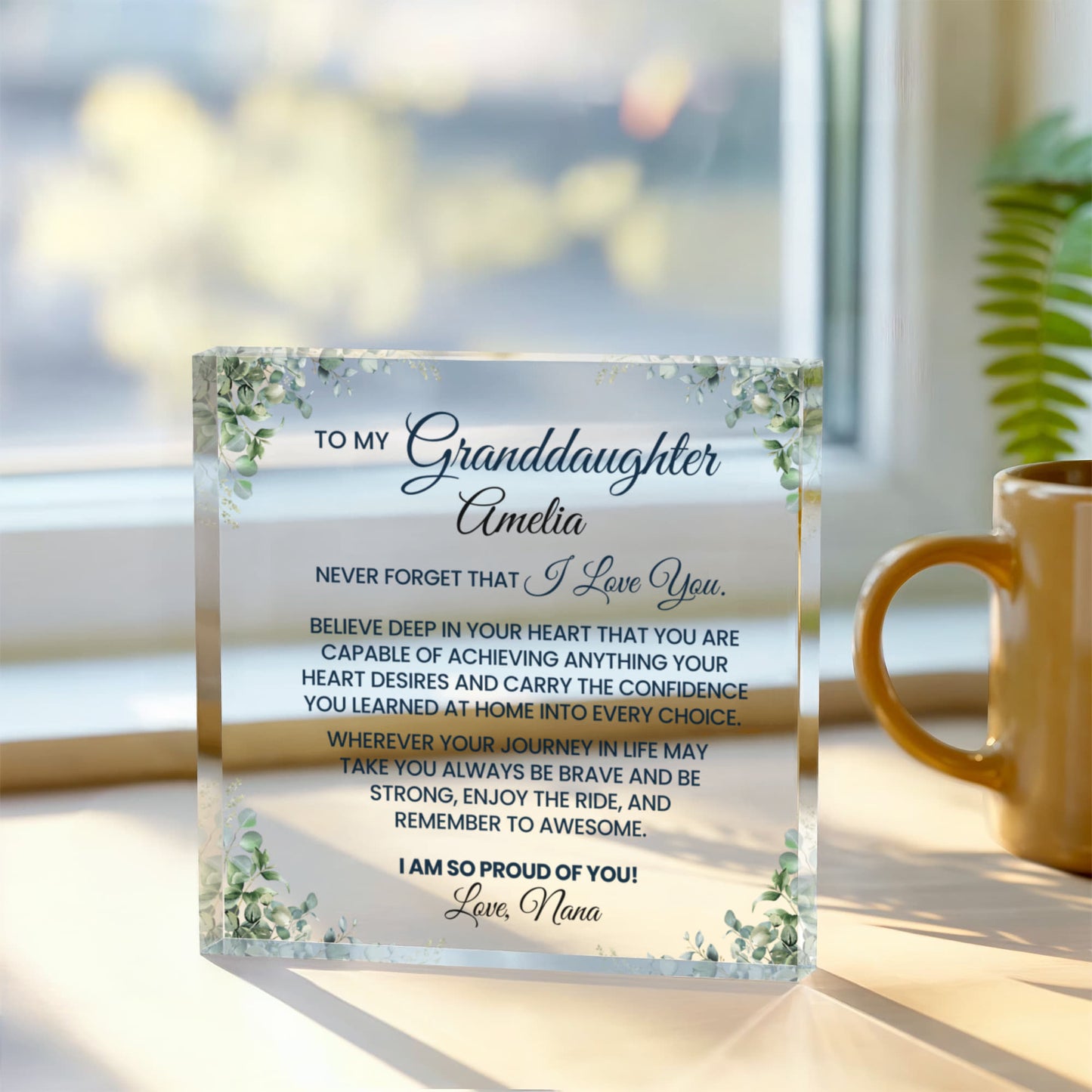 Granddaughter Acrylic Plaque Gift