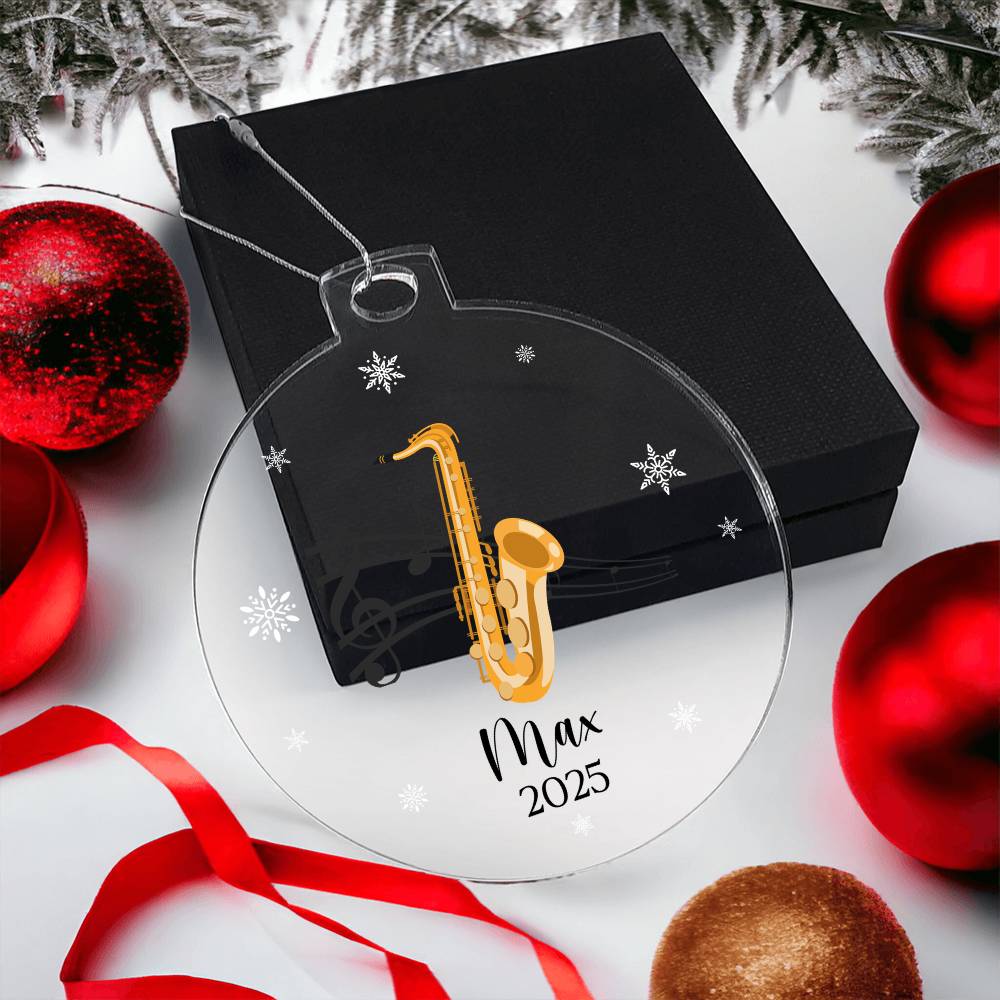 Saxophone Music Ornament