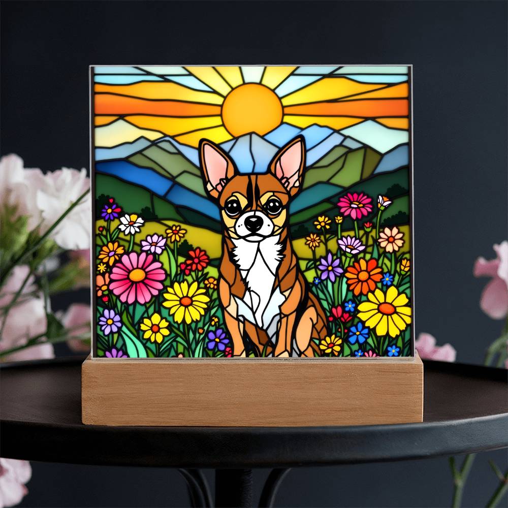 Chihuahua Dog Lighted Plaque