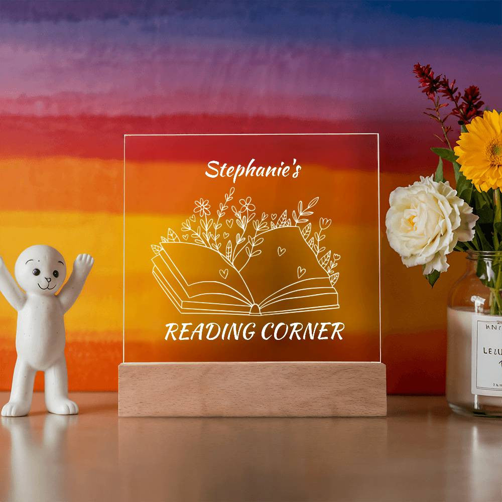 Personalized Reading Corner LED Sign-[Heartfelt Family Gift]