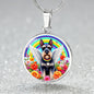 Snauzer Dog Pendant Necklace - Engraved Memorial Rainbow Bridge-[Heartfelt Family Gift]