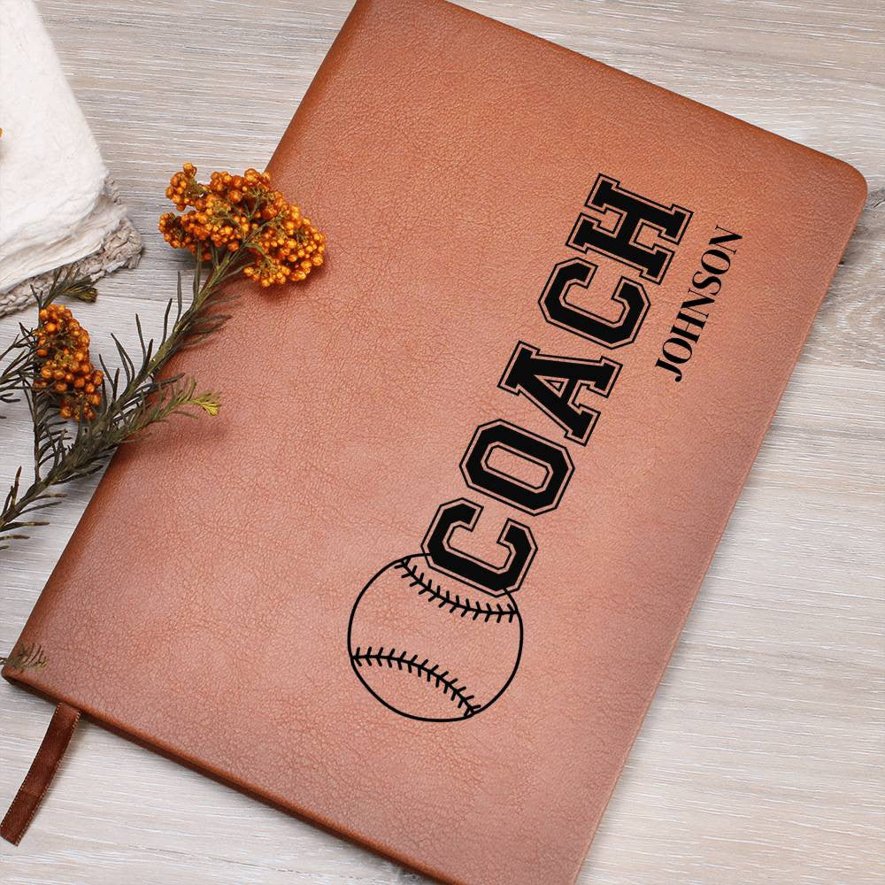 Personalized Baseball Coach Journal-[Heartfelt Family Gift]