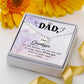 Dad Memorial Necklace Angel Wing Charm -Goodbye aret forever-[Heartfelt Family Gift]