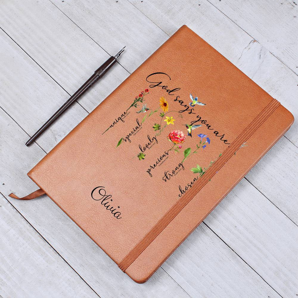 God Says You Are Custom Name Journal-[Heartfelt Family Gift]