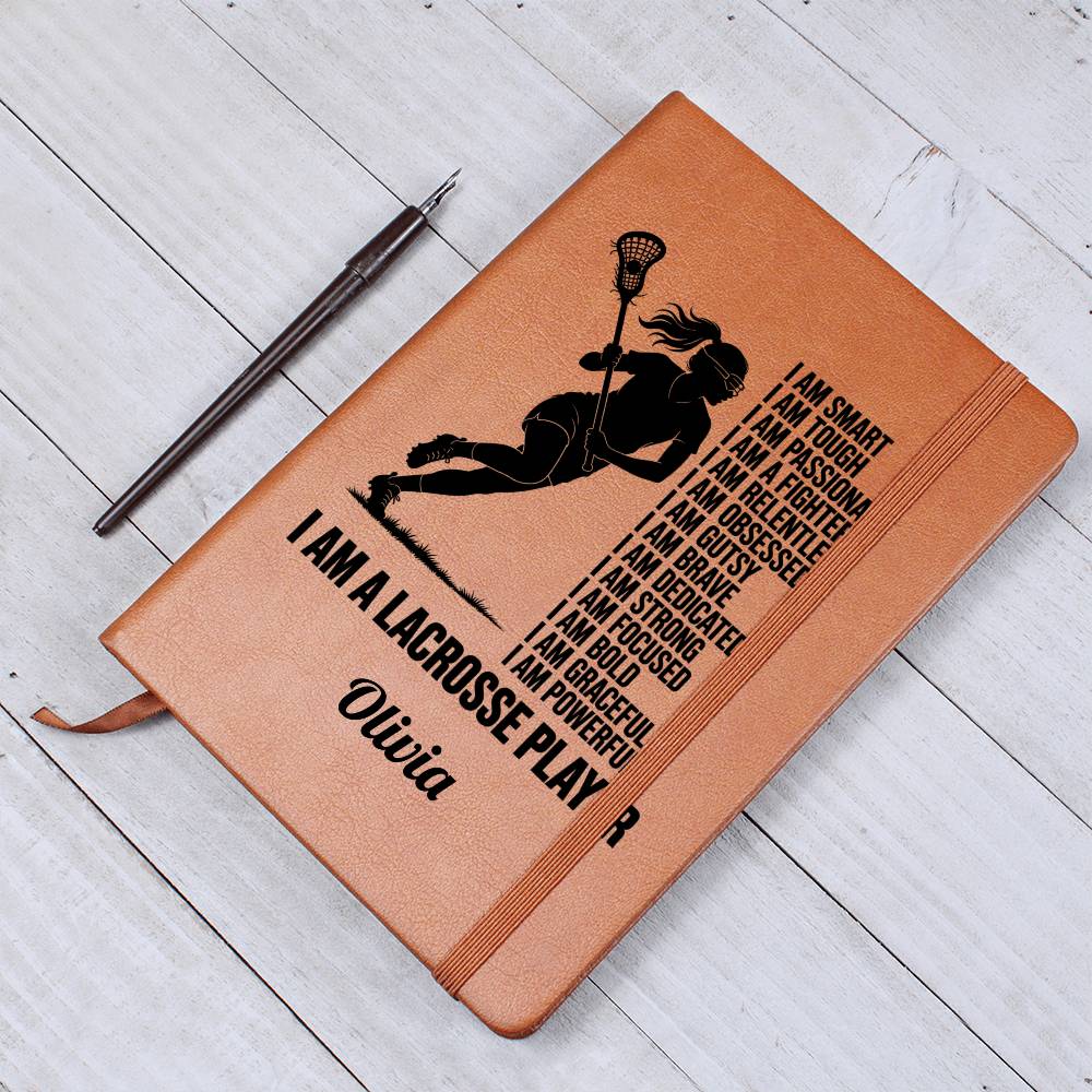 Personalized Lacrosse Player Affirmation Journal