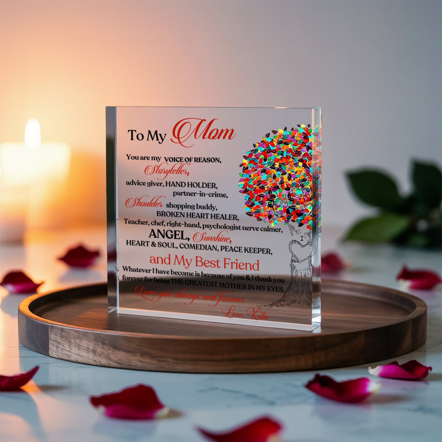 To My Mom Acrylic Plaque Gift
