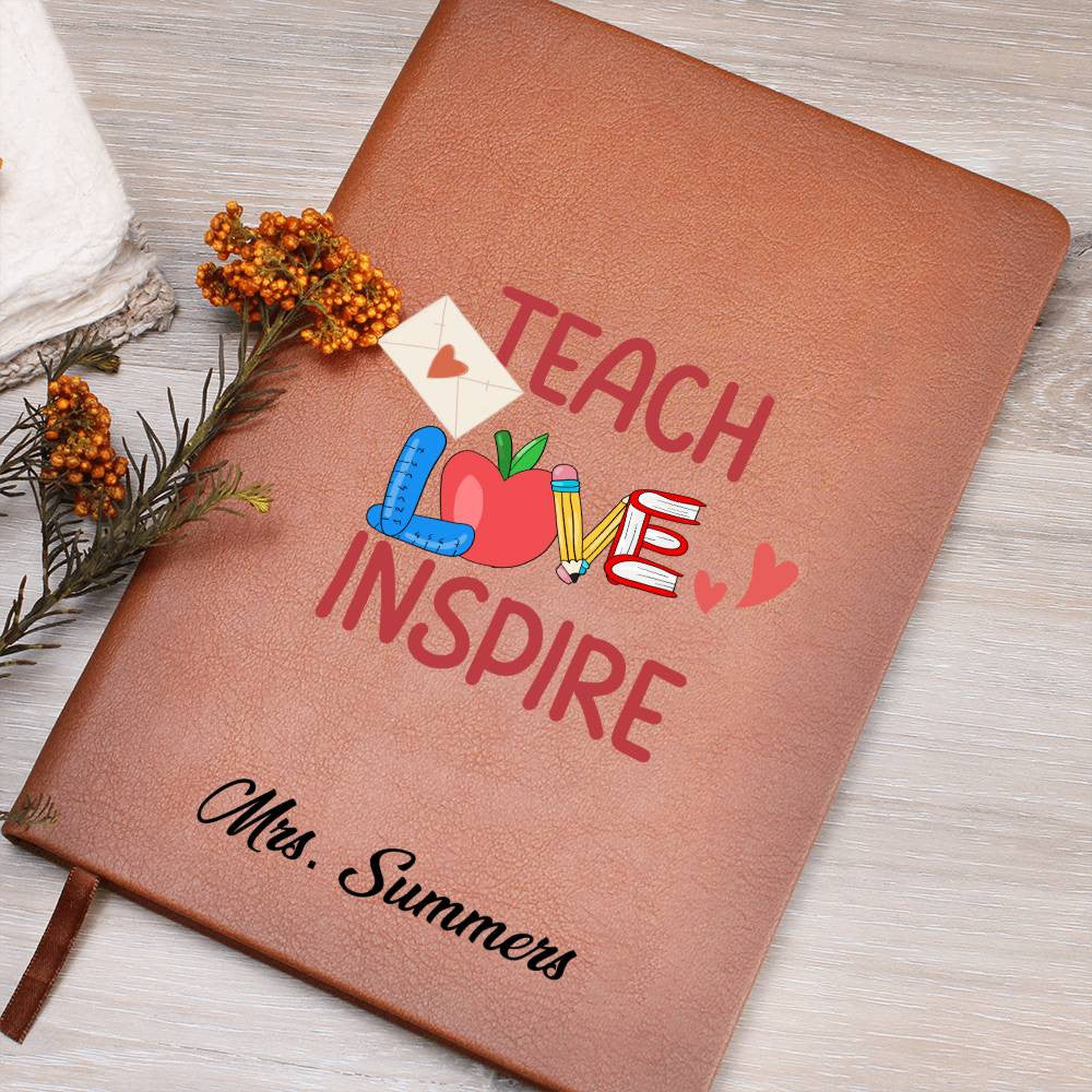 Personalized Teacher Journal for Teacher Appreciation-[Heartfelt Family Gift]