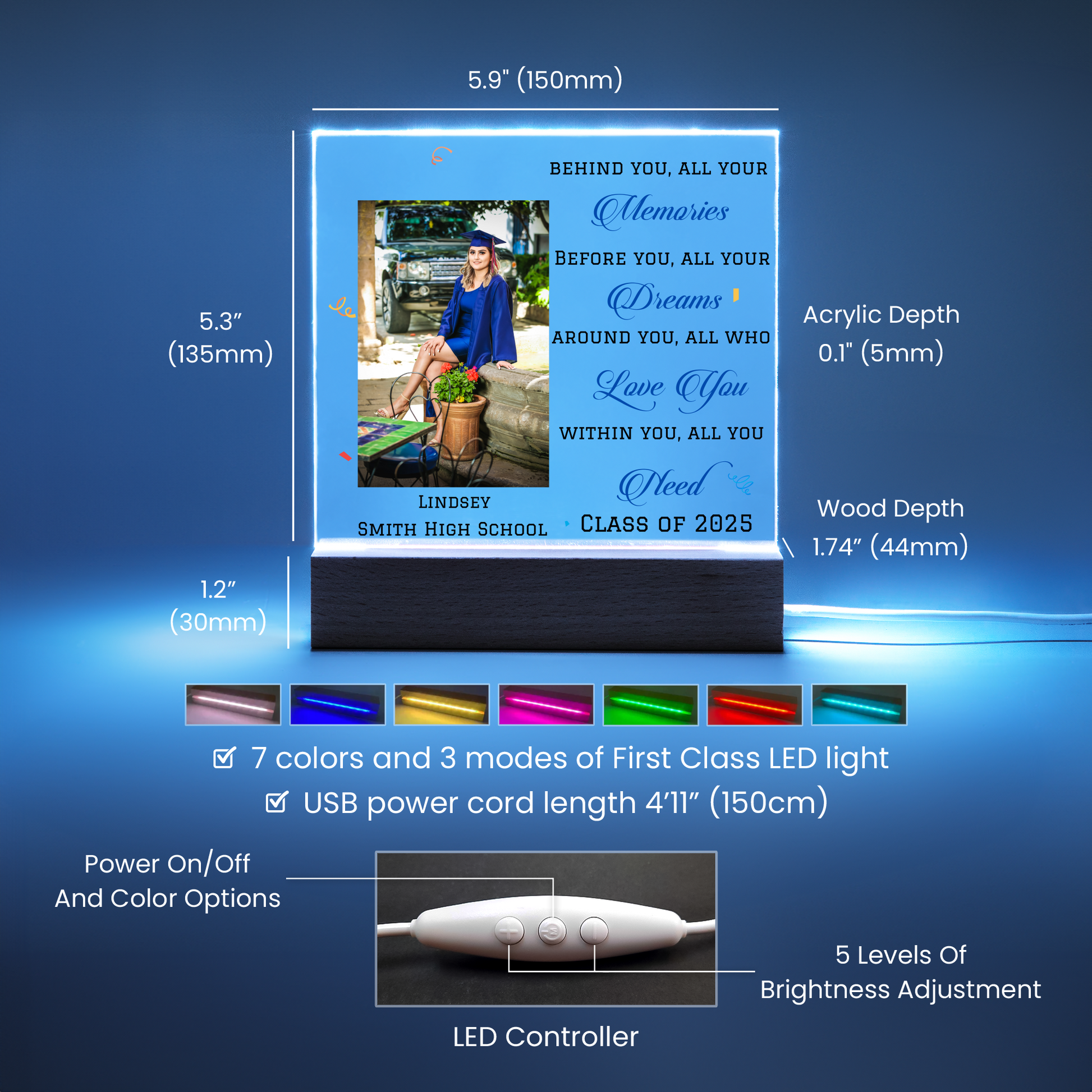 Personalized Graduation Keepsake Gift Photo Plaque-[Heartfelt Family Gift]