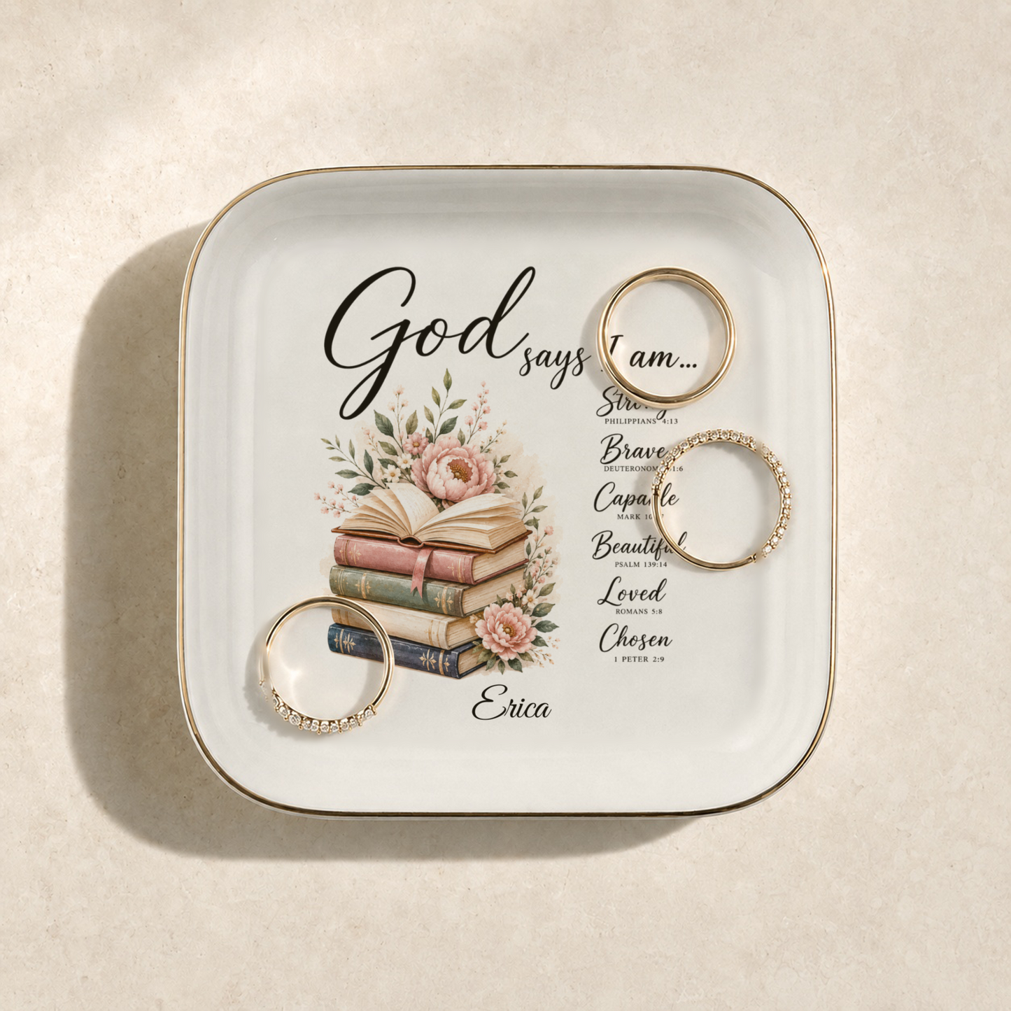 Book Lover Christian Jewelry dish