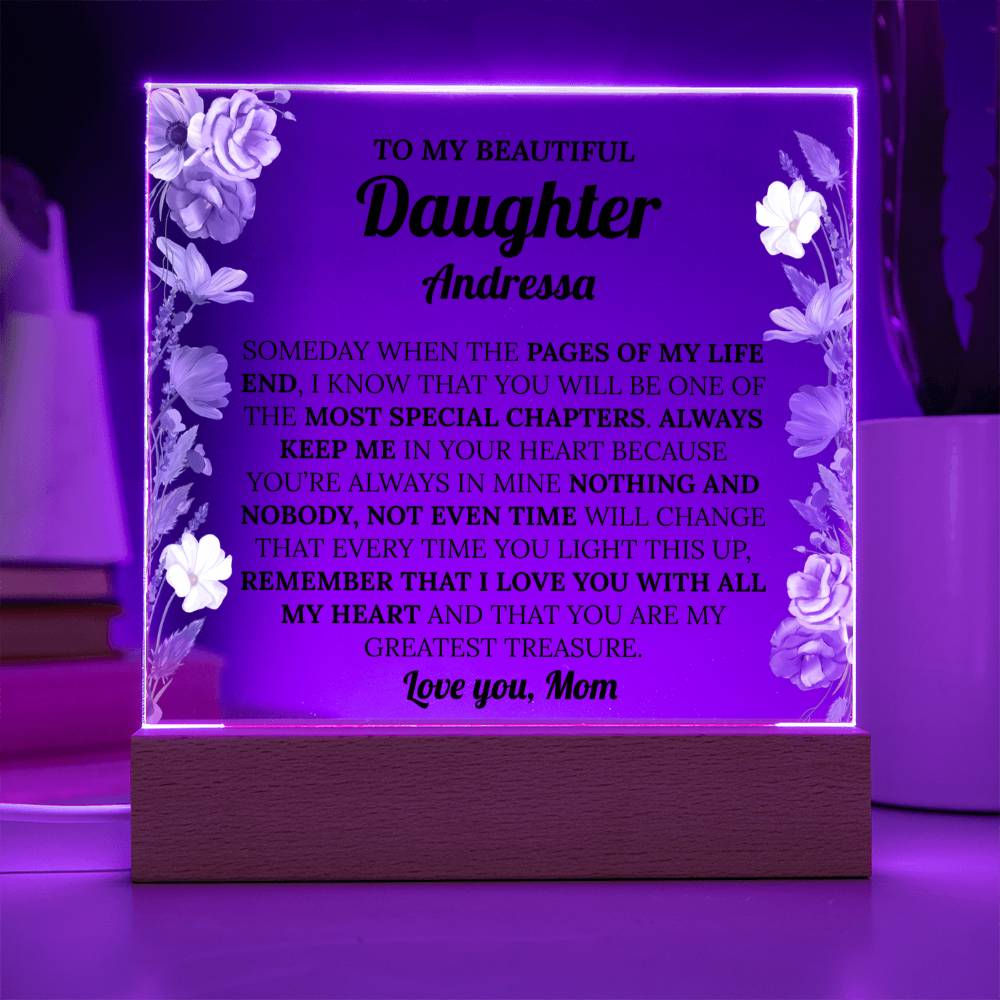 Personalized Daughter Acrylic Plaque