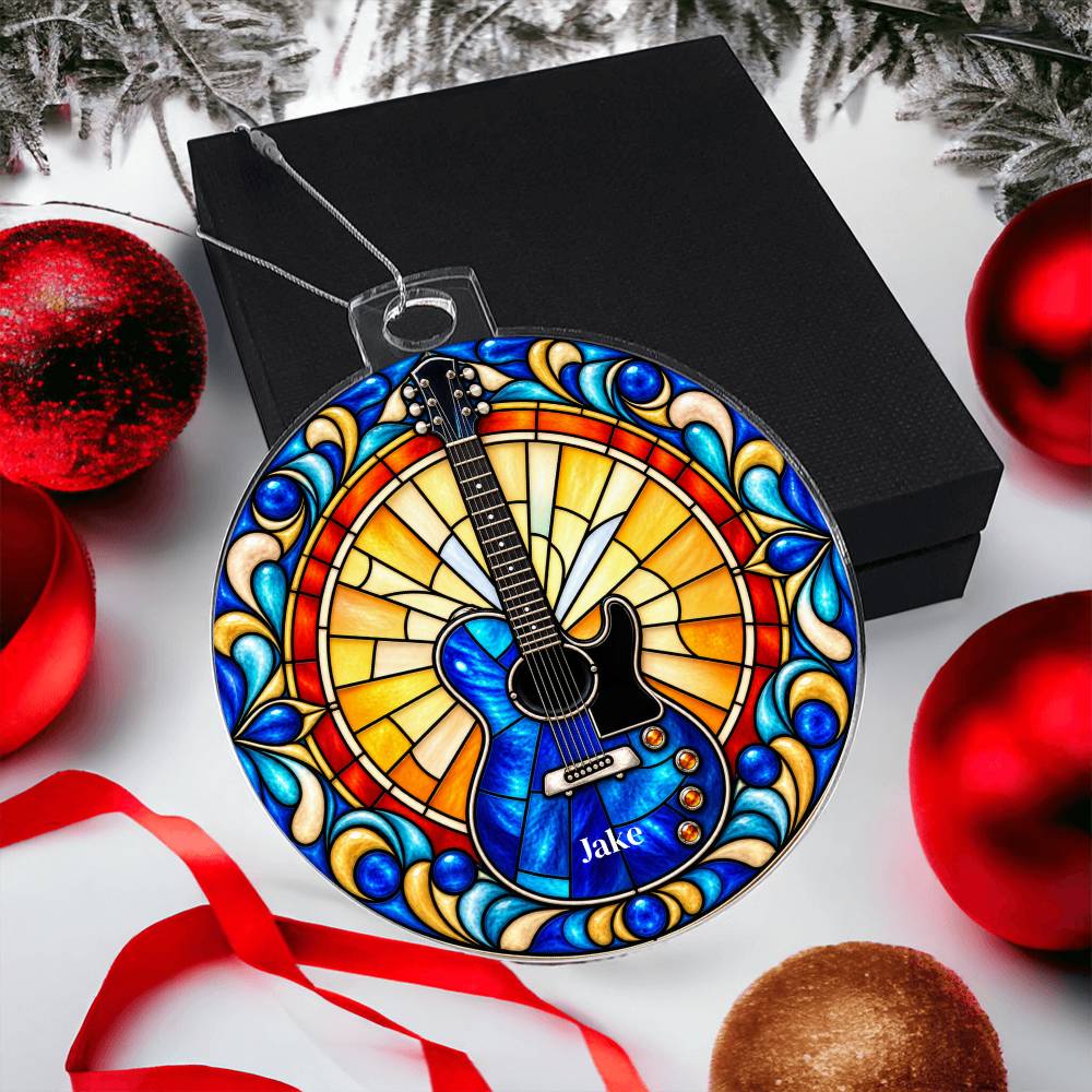 Electric Guitar Christmas Ornament
