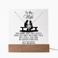 Wife from Your Grumpy Old Husband  Acrylic Bundle Love Knot Necklace Gift Set-[Heartfelt Family Gift]