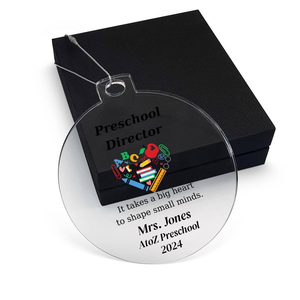 Preschool Director Christmas Ornament-[Heartfelt Family Gift]