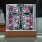 Faux Stained Glass Cross Acrylic Plaque Gift for Girl-[Heartfelt Family Gift]
