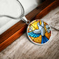 Peace Dove Engraved Necklace in Gold or Silver-[Heartfelt Family Gift]