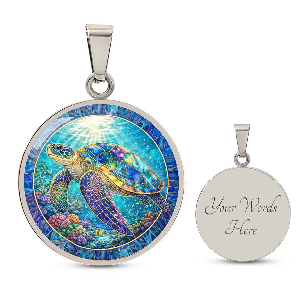 Sea Turtle Necklace, Ocean Life Jewelry, Engraved Sea Turtle Pendant, Turtle Lover Gift, Nature Inspired Keychain, Marine Life Bracelet