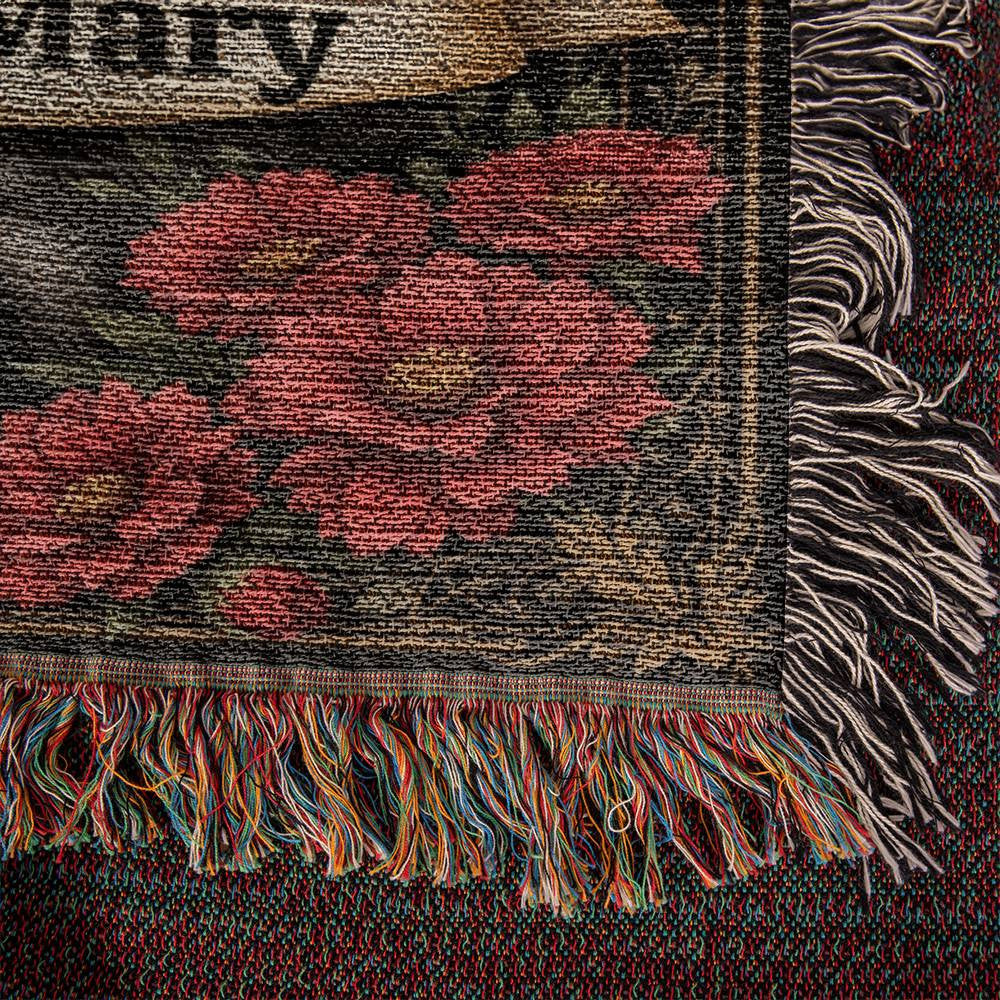 Heirloom Artwork Woven Blanket (Portrait)-[Heartfelt Family Gift]
