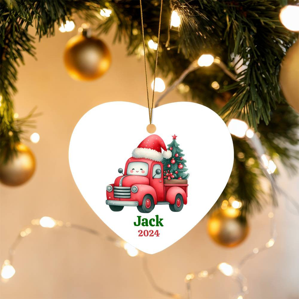 High Gloss Heart Ornament-[Heartfelt Family Gift]