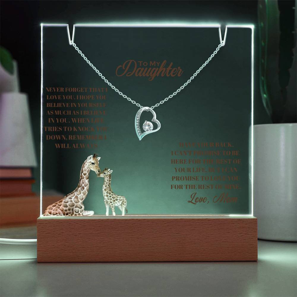 Daughter  Keepsake Acrylic Bundle (Love Knot)-[Heartfelt Family Gift]