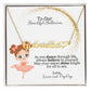 Beautiful Ballerina Personalized Name Necklace with Heart-[Heartfelt Family Gift]