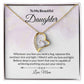 Beautiful Daughter Believe Heart Pendant Necklace-[Heartfelt Family Gift]