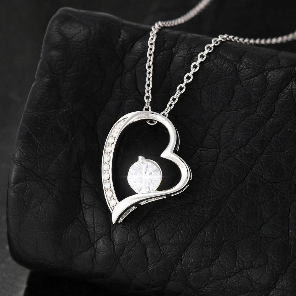 Beautiful Daughter Believe Heart Pendant Necklace-[Heartfelt Family Gift]