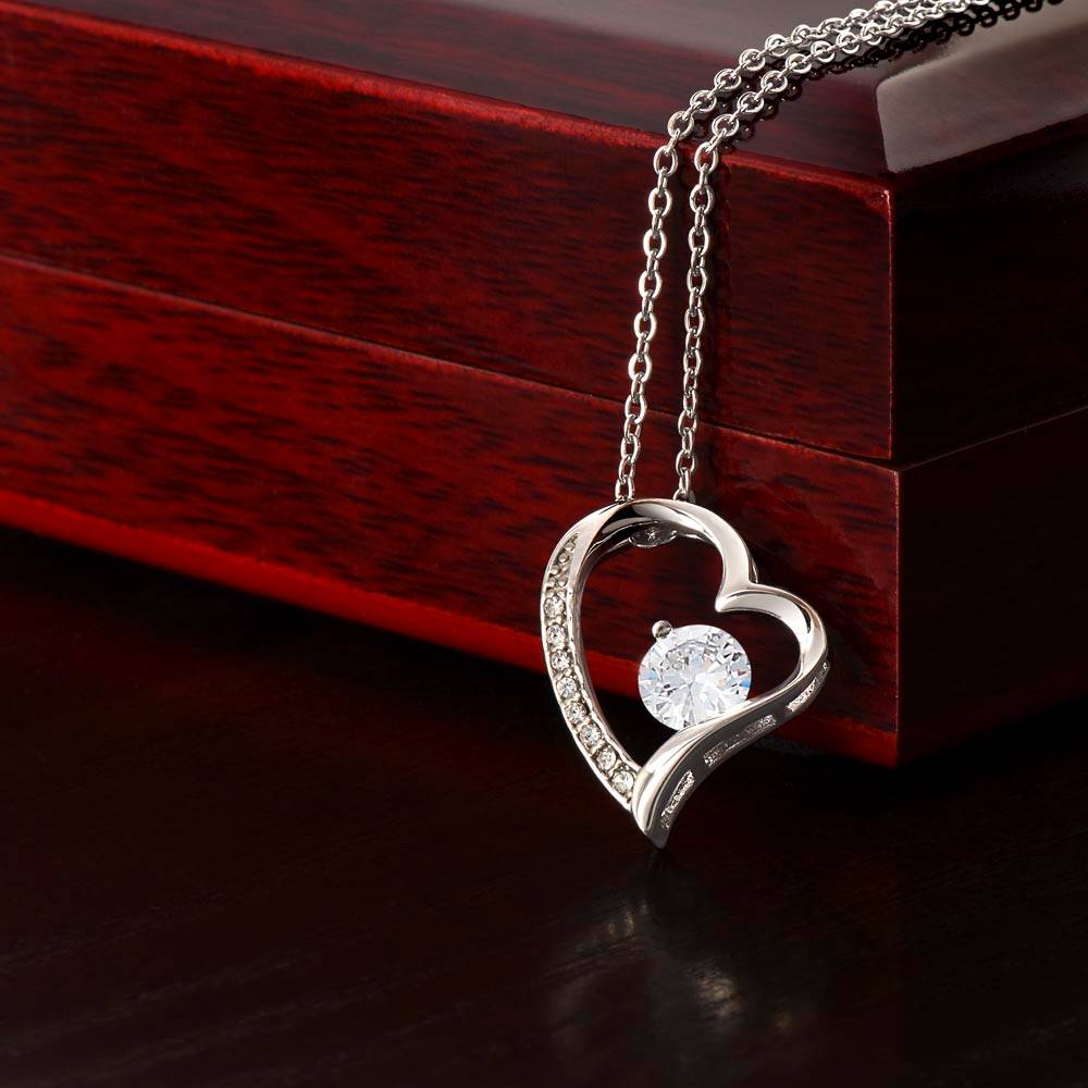 Beautiful Daughter Believe Heart Pendant Necklace-[Heartfelt Family Gift]