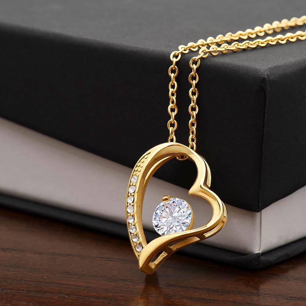 Beautiful Daughter Believe Heart Pendant Necklace-[Heartfelt Family Gift]