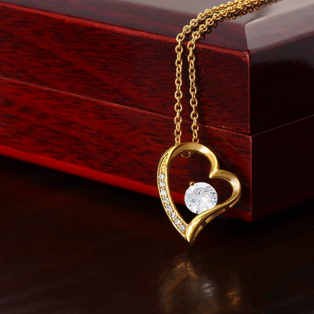 Beautiful Daughter Believe Heart Pendant Necklace-[Heartfelt Family Gift]