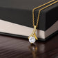 Beautiful Daughter Enjoy The Ride Alluring Beauty Petite Ribbon Necklace-[Heartfelt Family Gift]