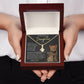 Beautiful Daughter Enjoy The Ride Alluring Beauty Petite Ribbon Necklace-[Heartfelt Family Gift]