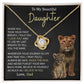 Beautiful Daughter Enjoy The Ride Love Knot Necklace-[Heartfelt Family Gift]