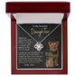 Beautiful Daughter Enjoy The Ride Love Knot Necklace-[Heartfelt Family Gift]