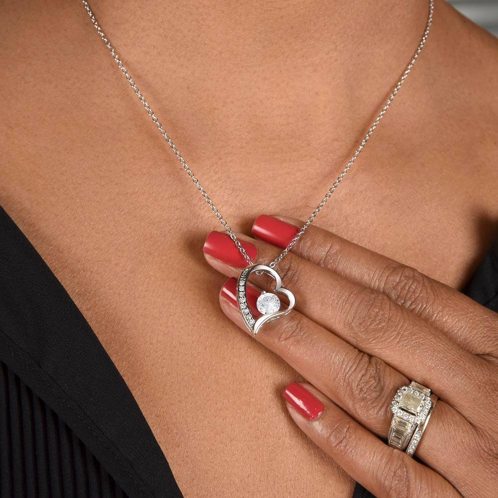 Beautiful Grandddaughter Precious Gift Heart Pendant Necklace-[Heartfelt Family Gift]