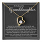 Beautiful Grandddaughter Precious Gift Heart Pendant Necklace-[Heartfelt Family Gift]