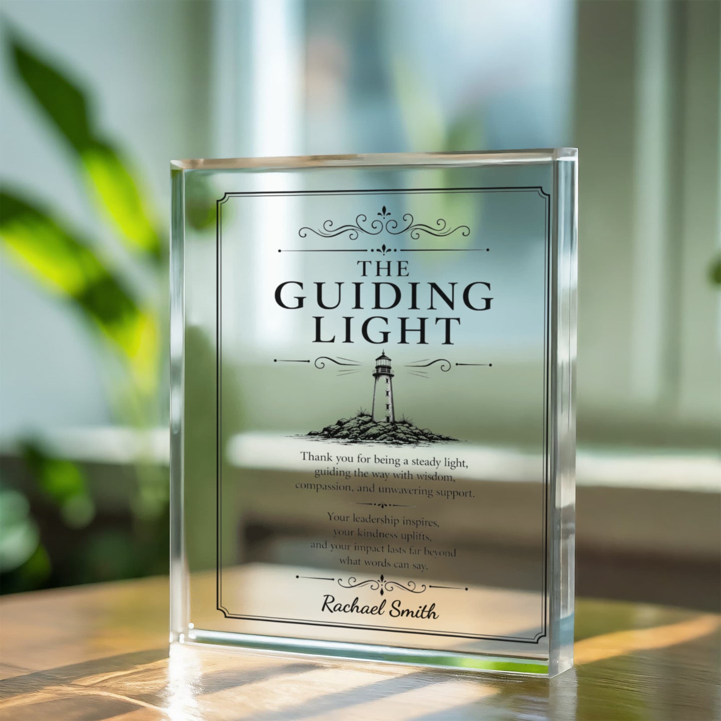 Guiding Light Inspirational Plaque Decor