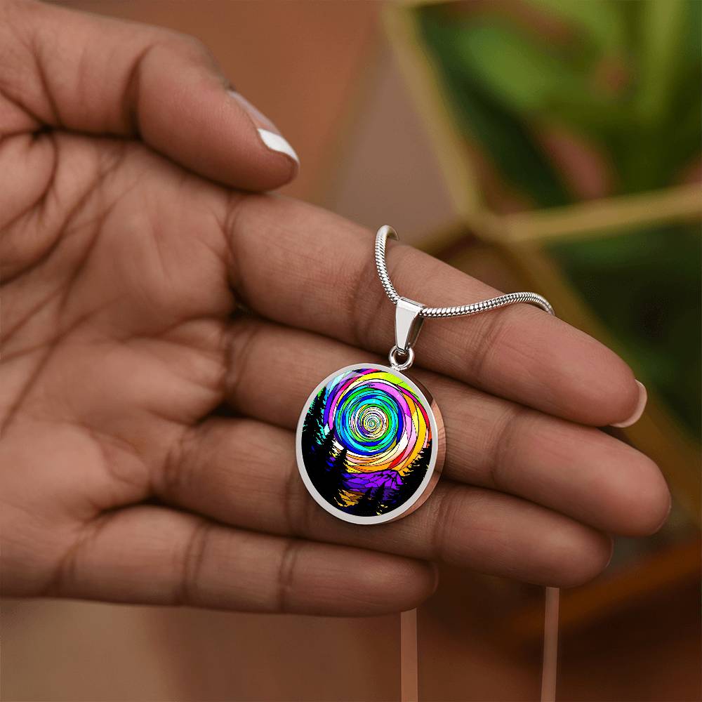 Northern Lights Necklace, Aurora Borealis Pendant, Night Sky Jewelry, Northern Lights Charm, Aurora Borealis Necklace, Night Sky Pendant, Custom Bracelet